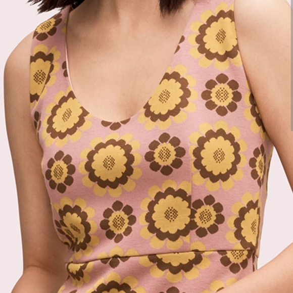 [00] KATE SPADE BNWOT Geo floral dress - Picture 2 of 2